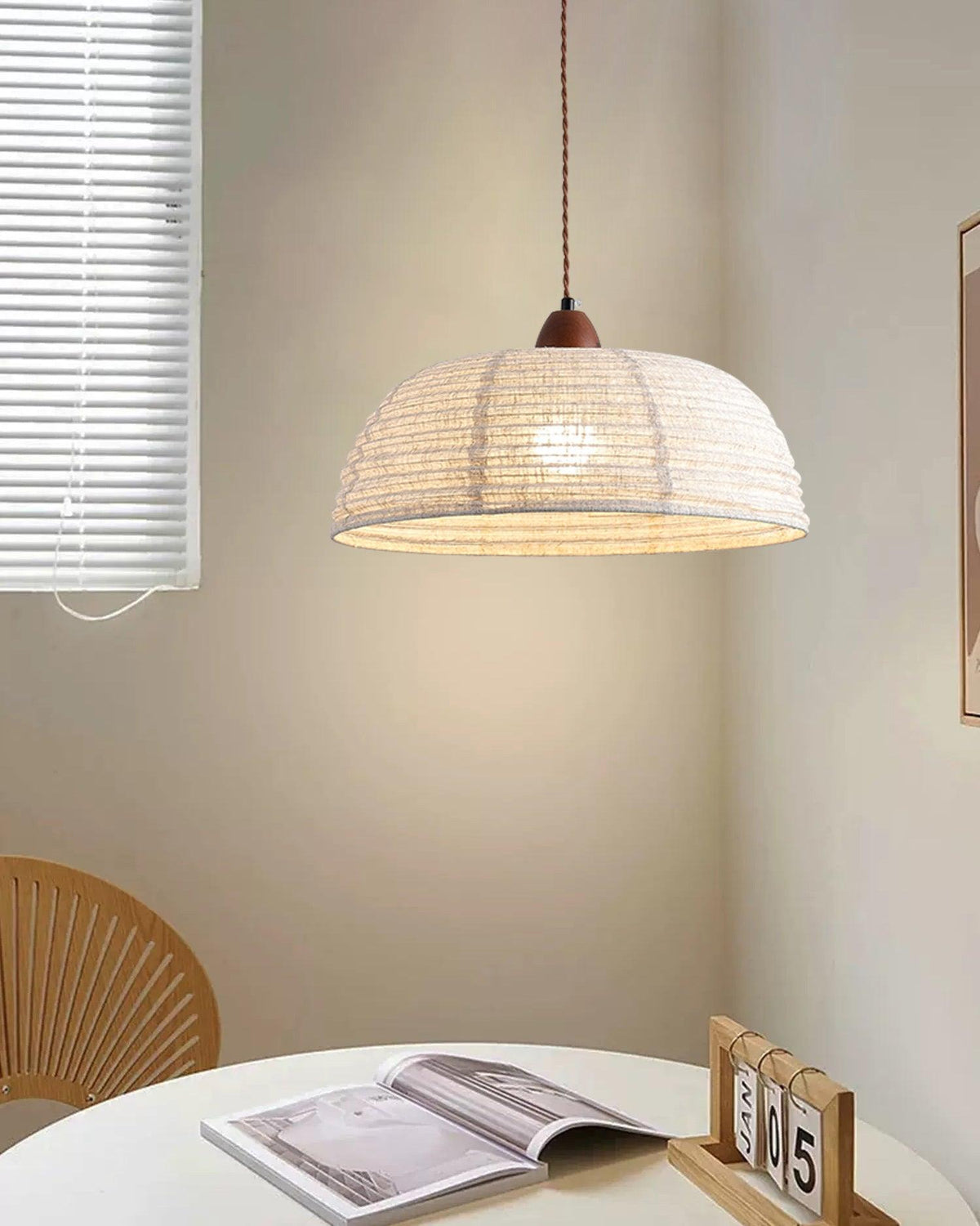 Suspension Valensole en tissu et bois – vue 39