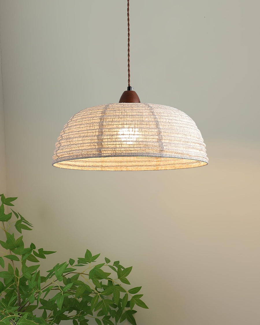 Suspension Valensole en tissu et bois – vue 4