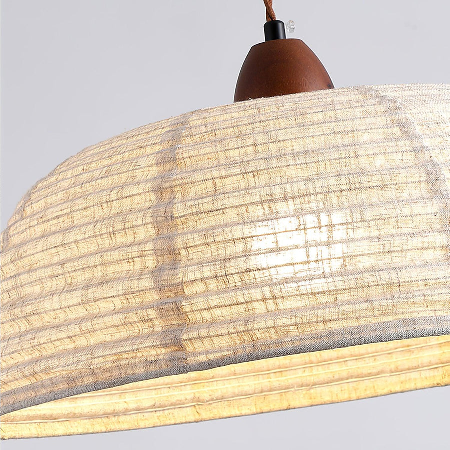 Suspension Valensole en tissu et bois – vue 2