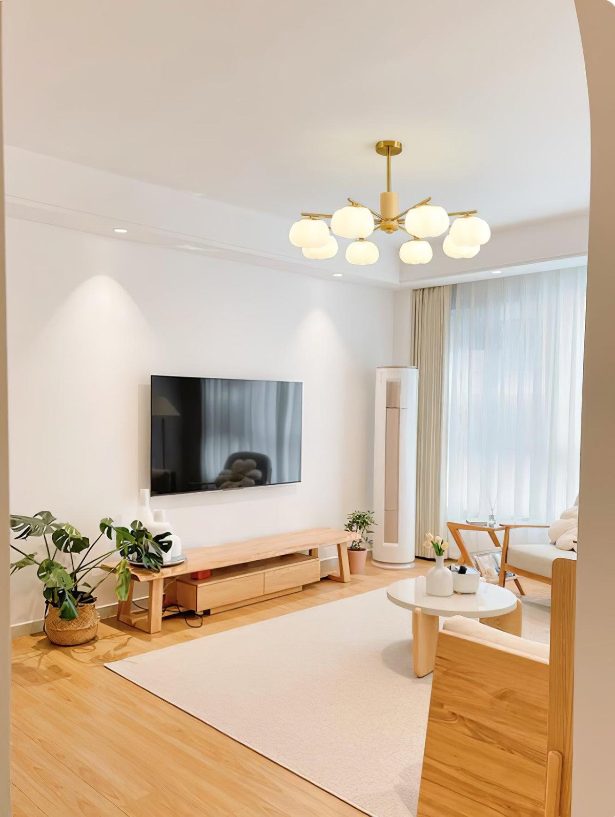 Lustre Toison en bois et métal – vue 34