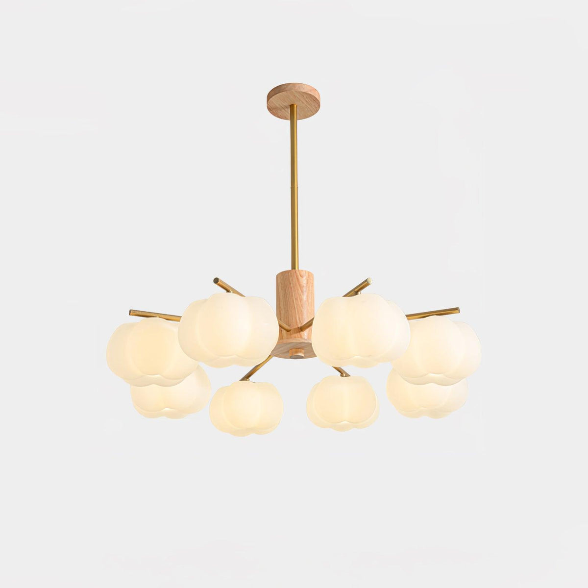 Lustre Toison en bois et métal – vue 21