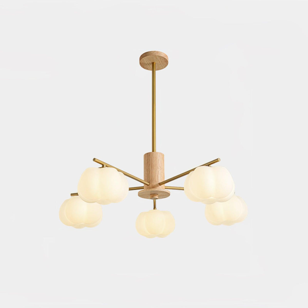 Lustre Toison en bois et métal – vue 20