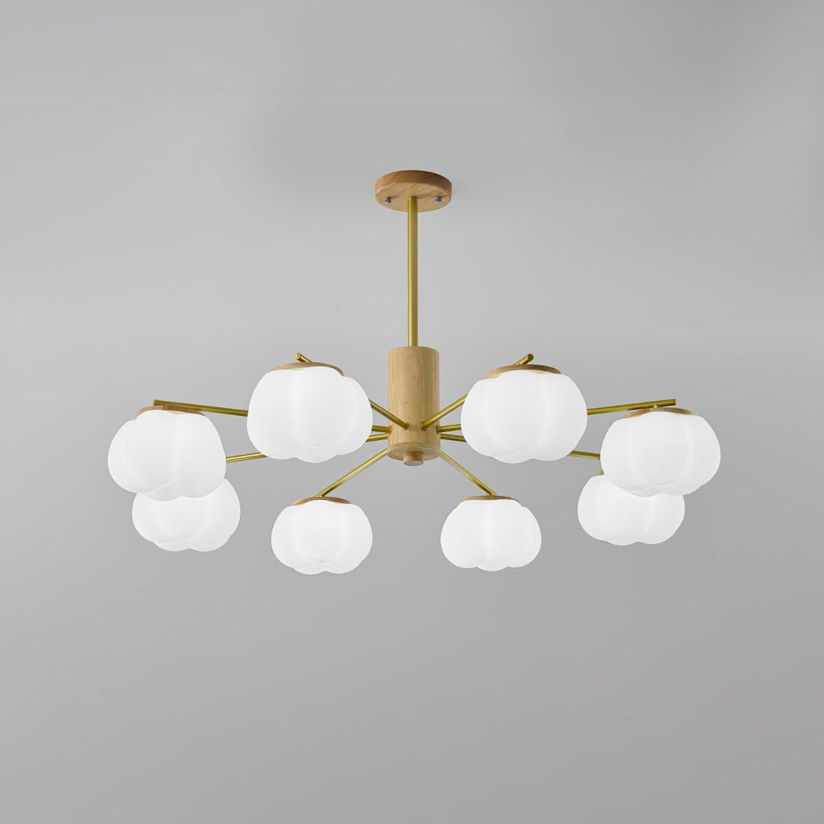 Lustre Toison en bois et métal – vue 14
