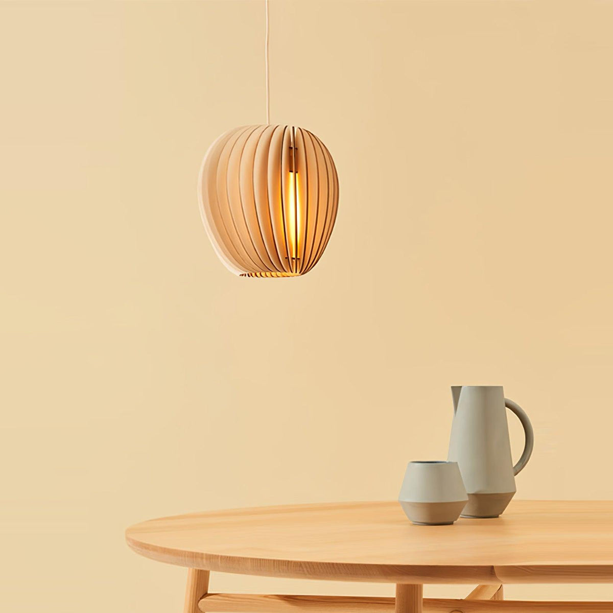 Suspension Agathe en bois et métal – vue 10