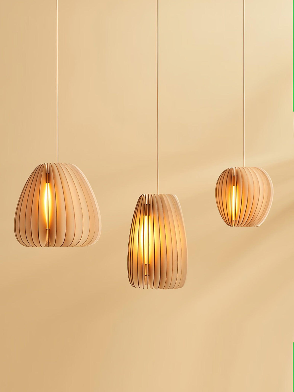 Suspension Agathe en bois et métal – vue 15