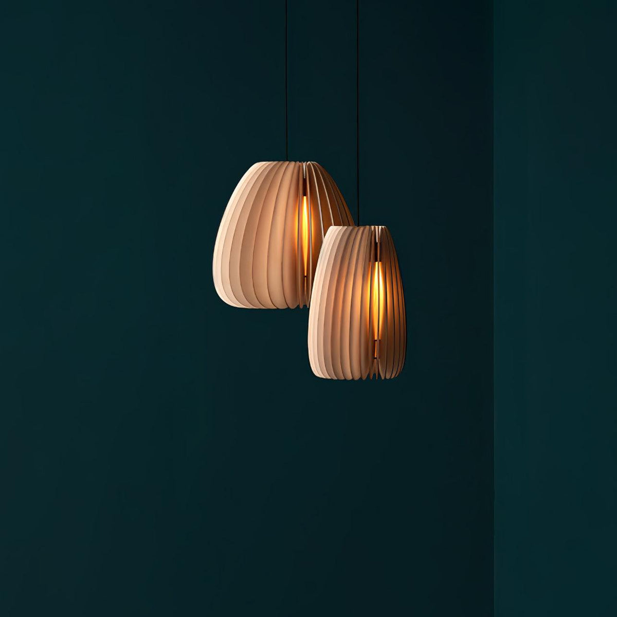 Suspension Agathe en bois et métal – vue 13