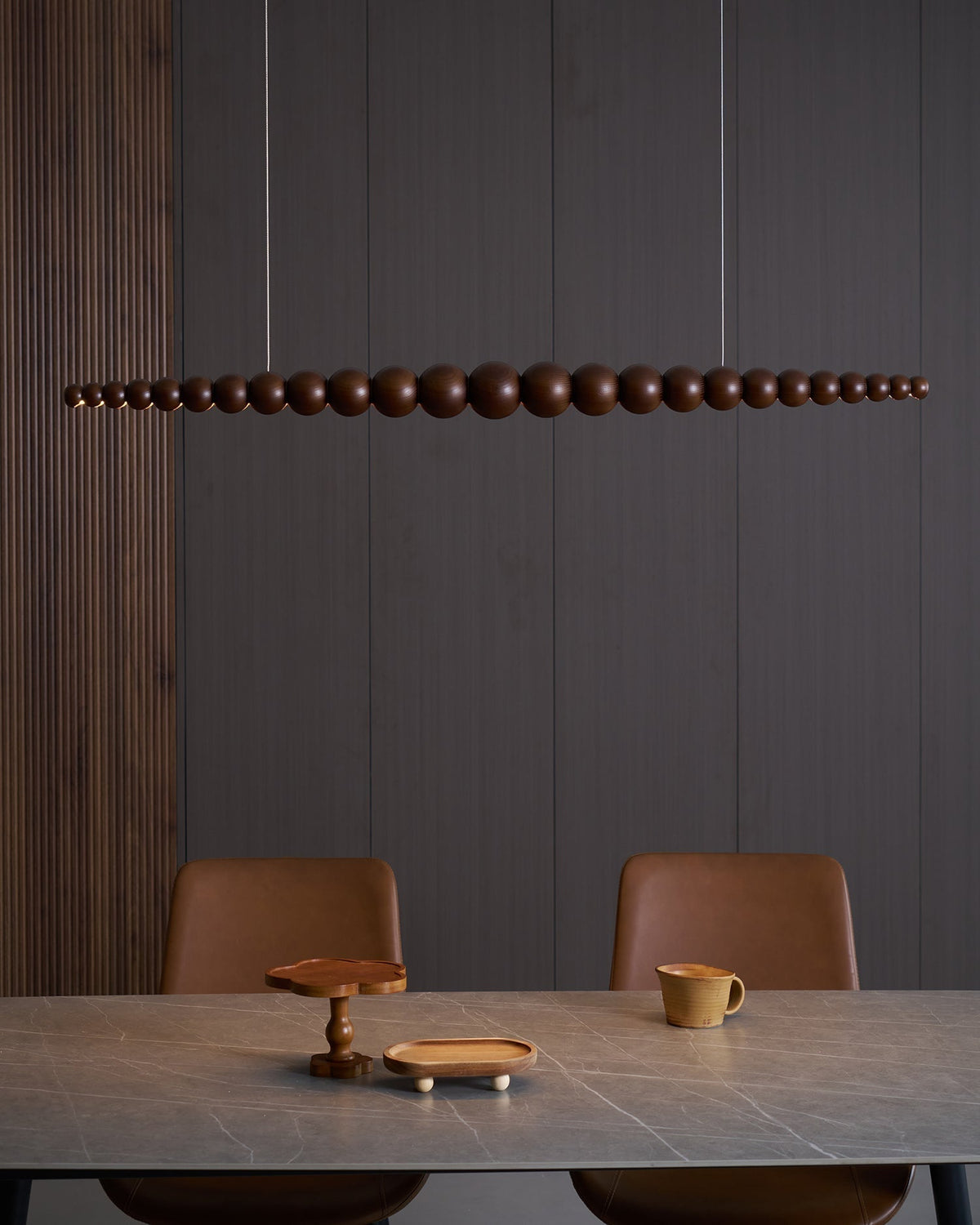 Suspension Mazurka en bois et métal – vue 12