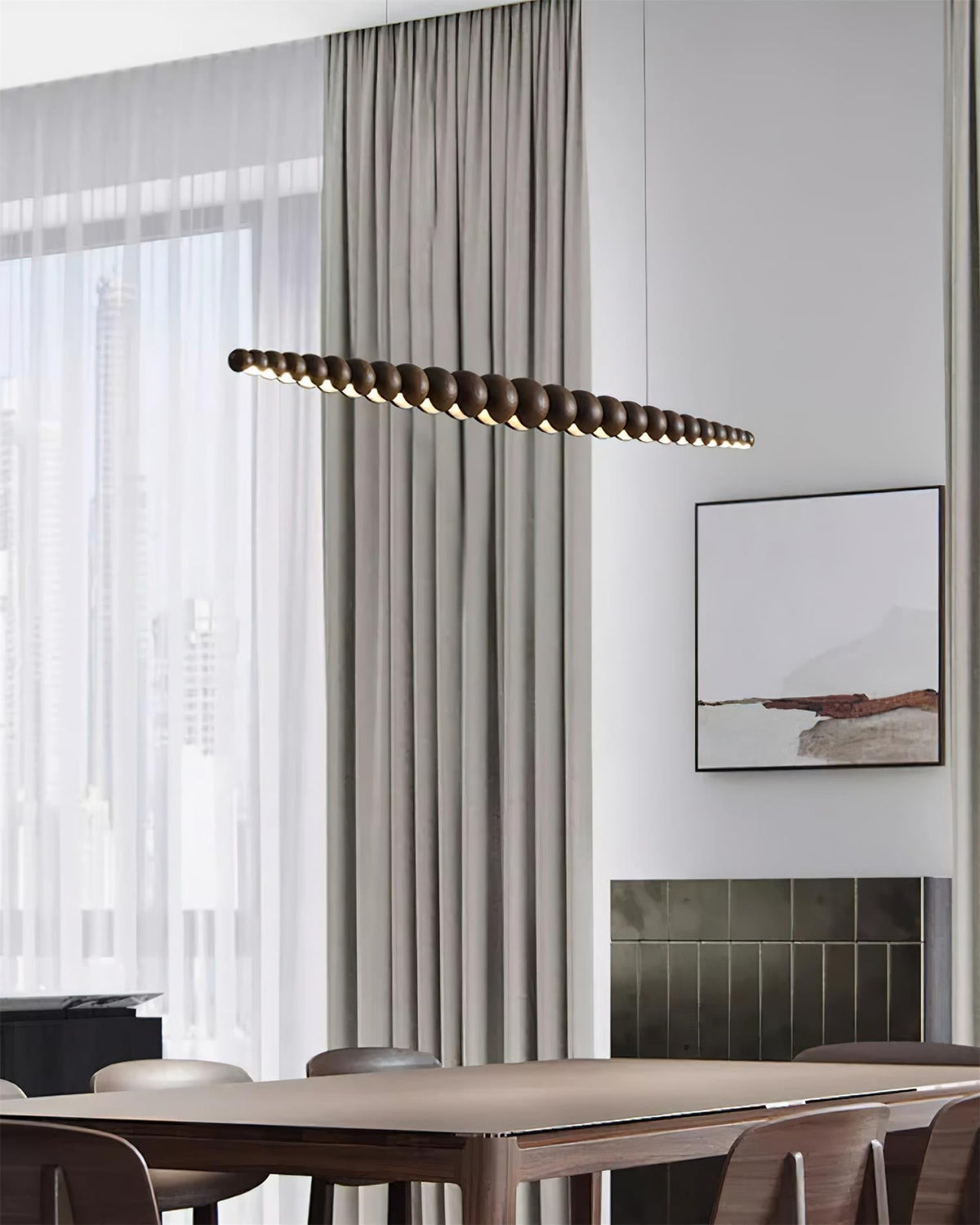 Suspension Mazurka en bois et métal – vue 21