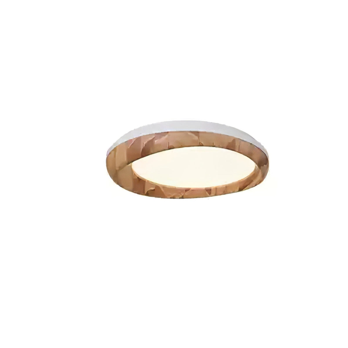 Plafonnier Provence en verre et bois – vue 13