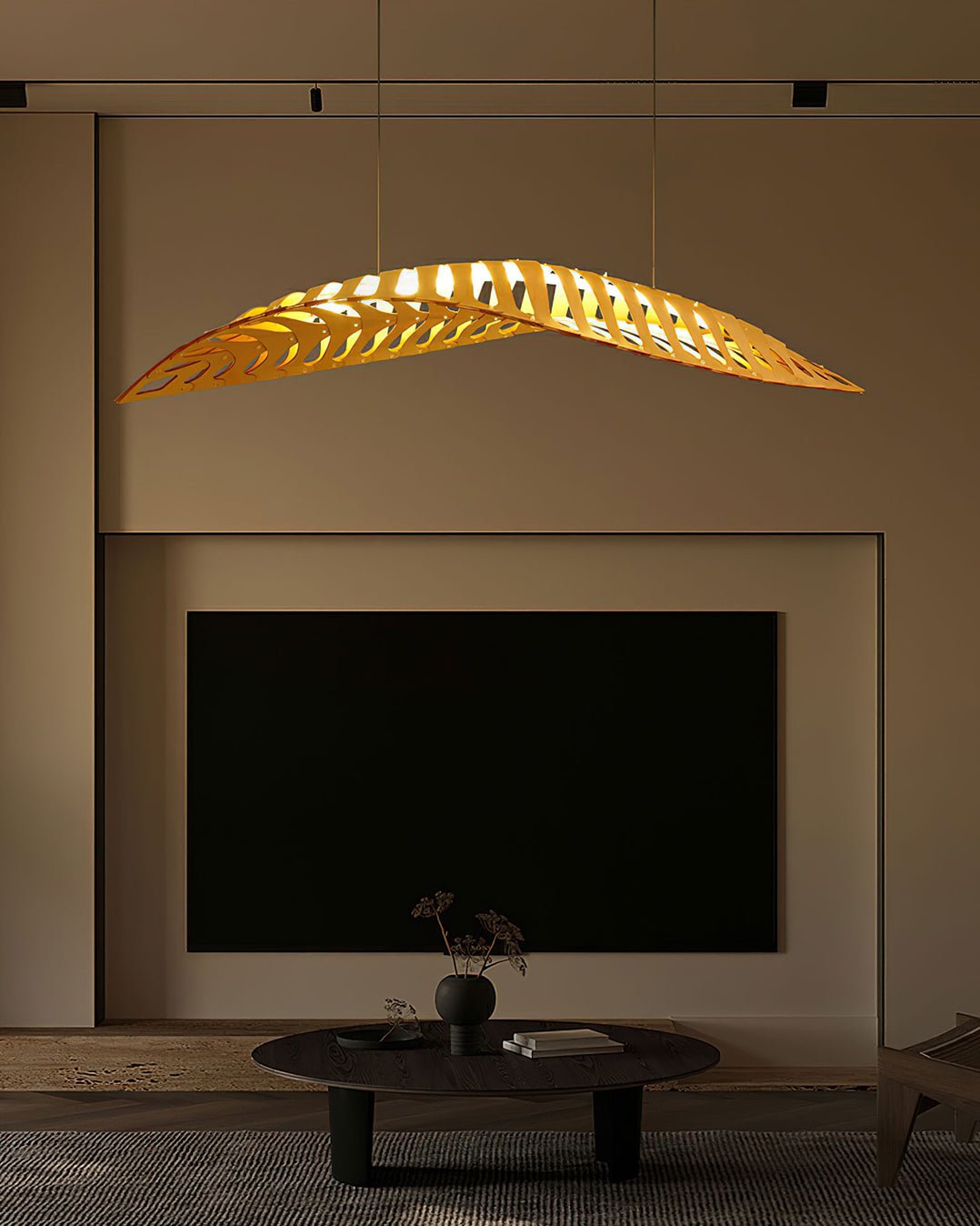 Suspension Améthyste en bois et métal – vue 15