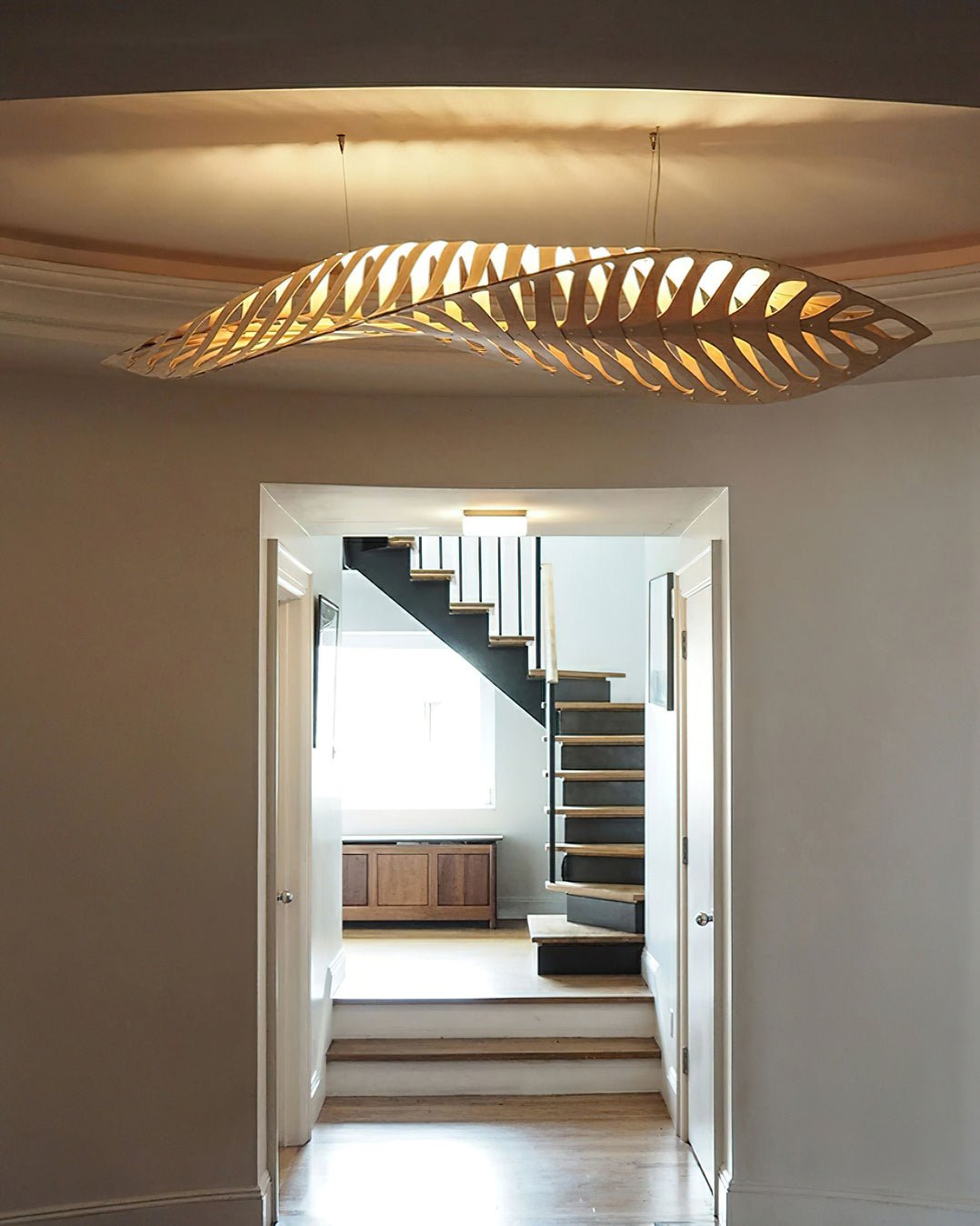 Suspension Améthyste en bois et métal – vue 17