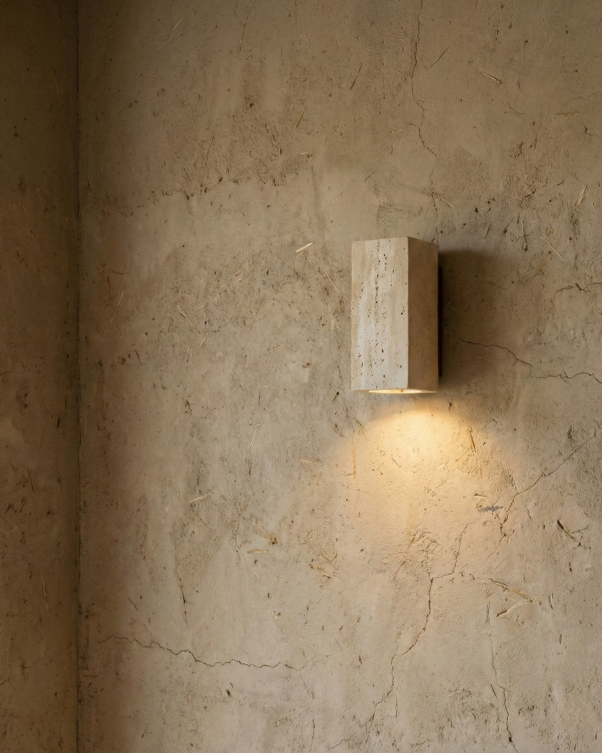 Applique Murale Ombre, spot en travertin – vue 5