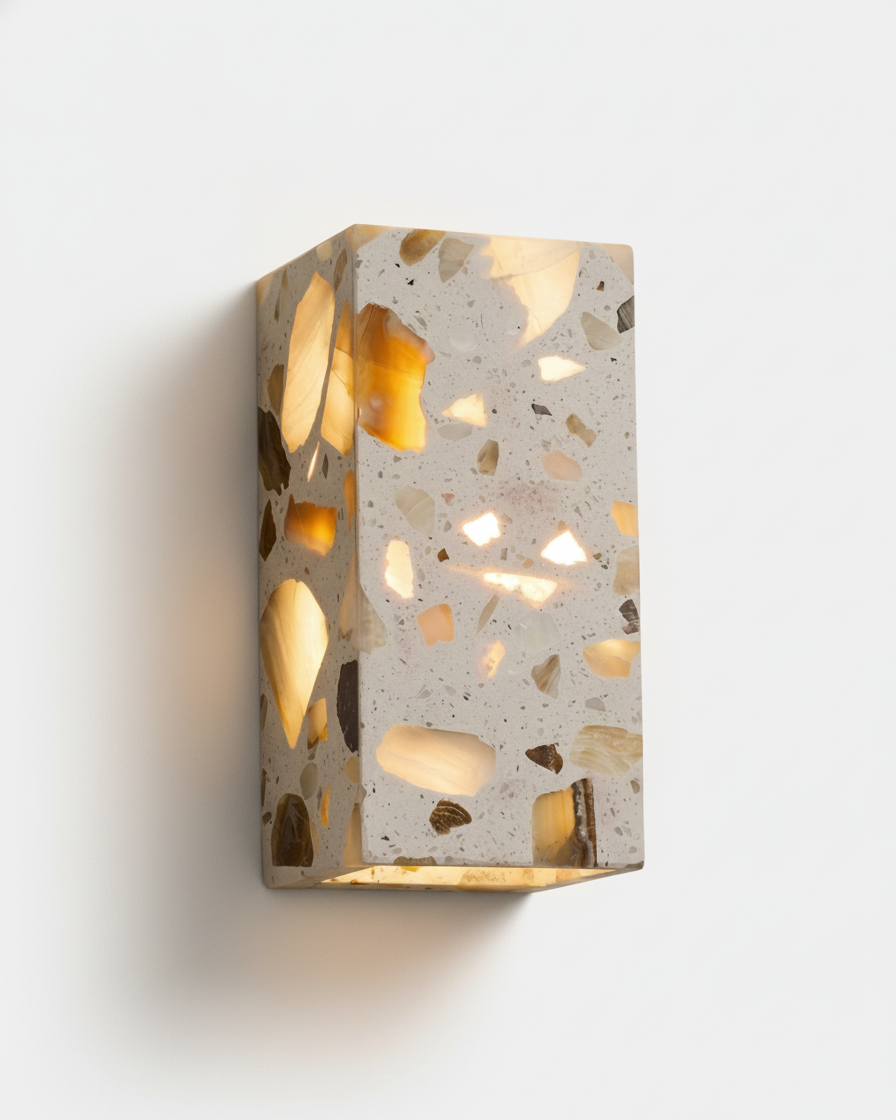 Applique murale Tessera, bloc de terrazzo – faubourg & fils