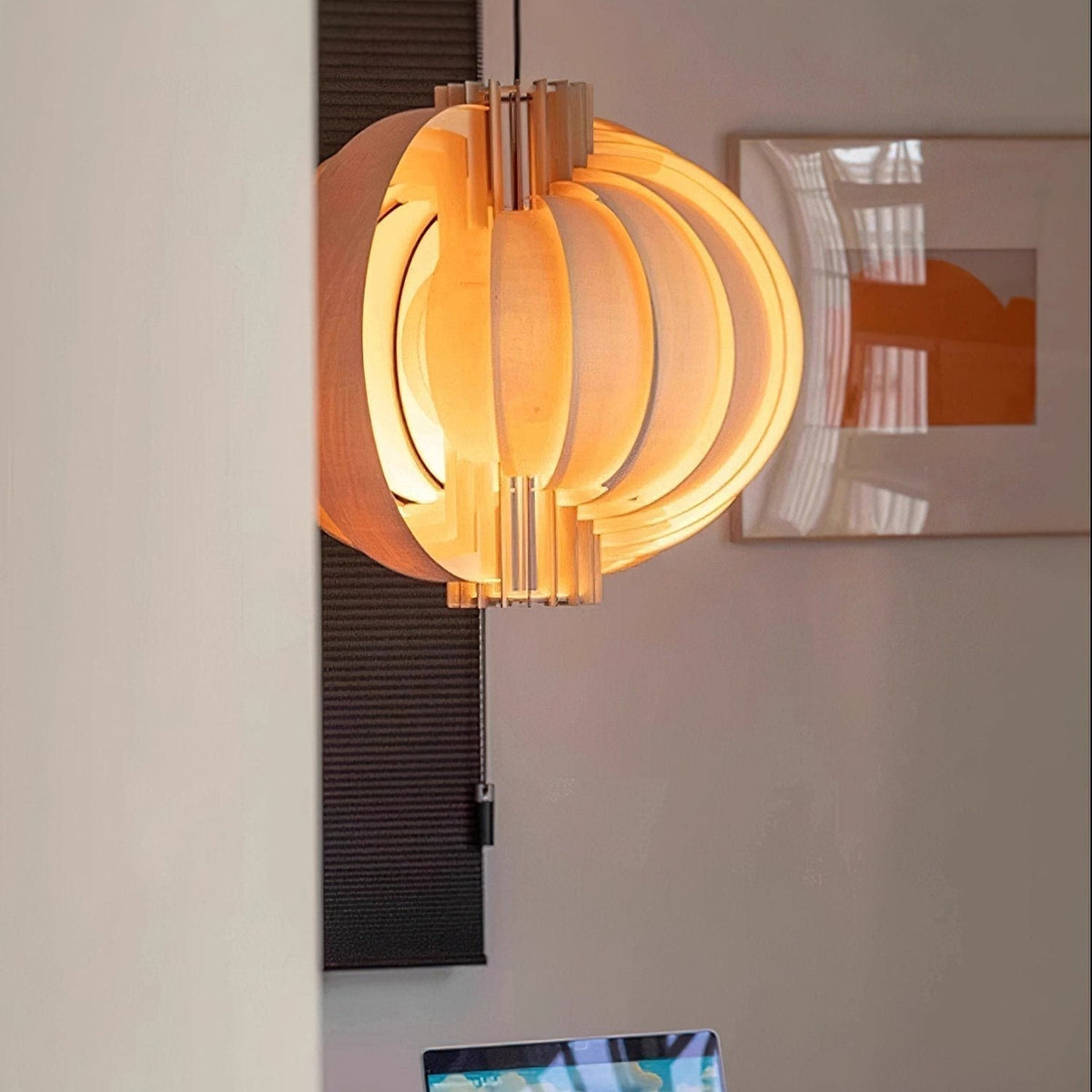 Suspension Mandarine en bois et métal – vue 31