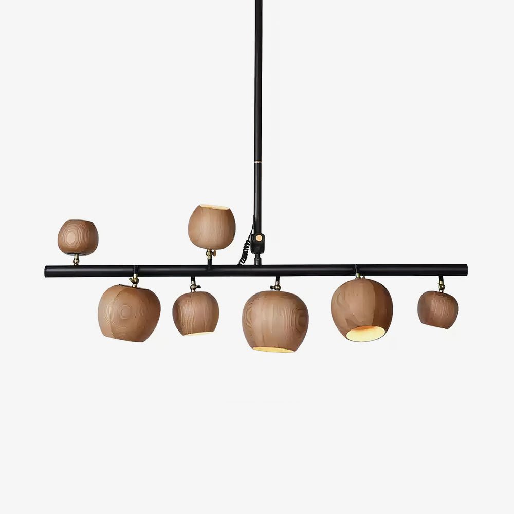 Lustre Avril en bois et fer – faubourg & fils
