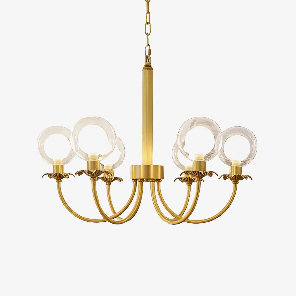 Lustre Balade en verre et laiton – faubourg & fils