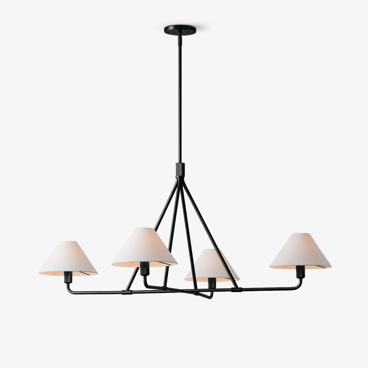 Lustre Bayonne en laiton et tissu – faubourg & fils