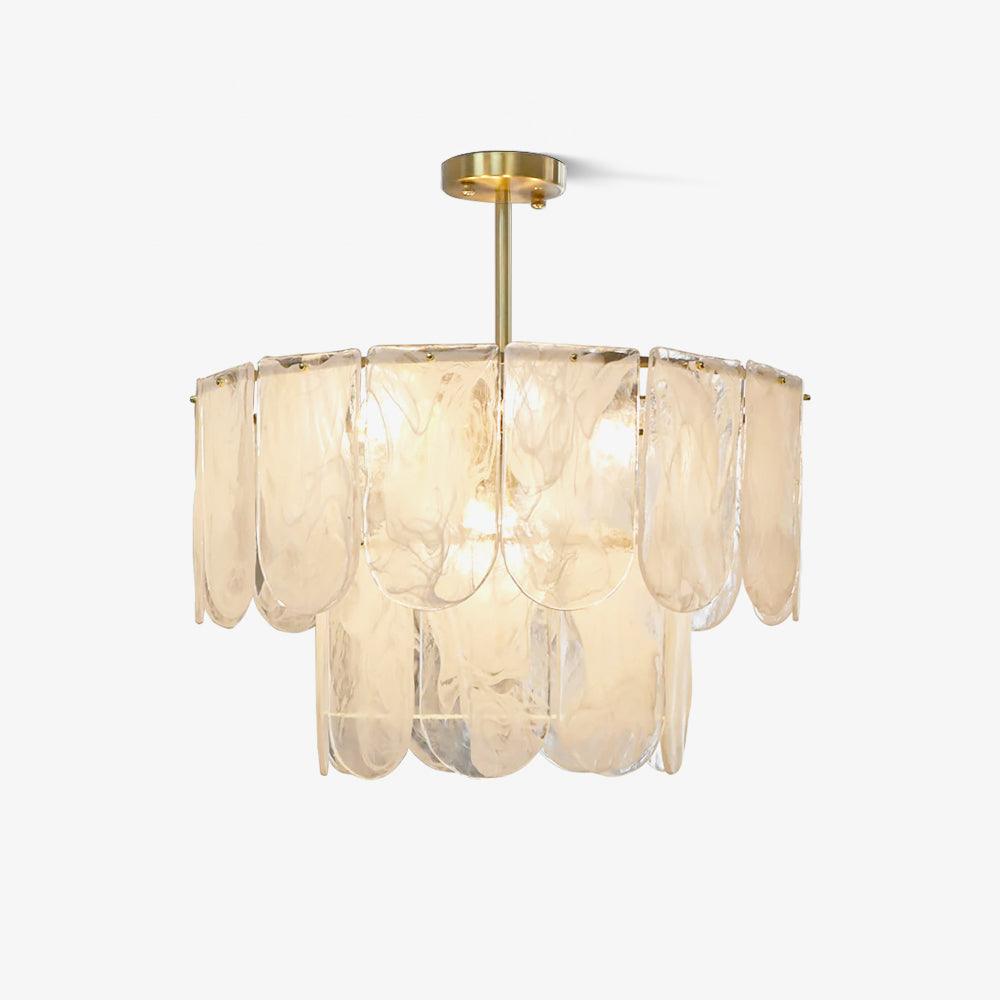 Lustre Camargue en verre et fer – faubourg & fils