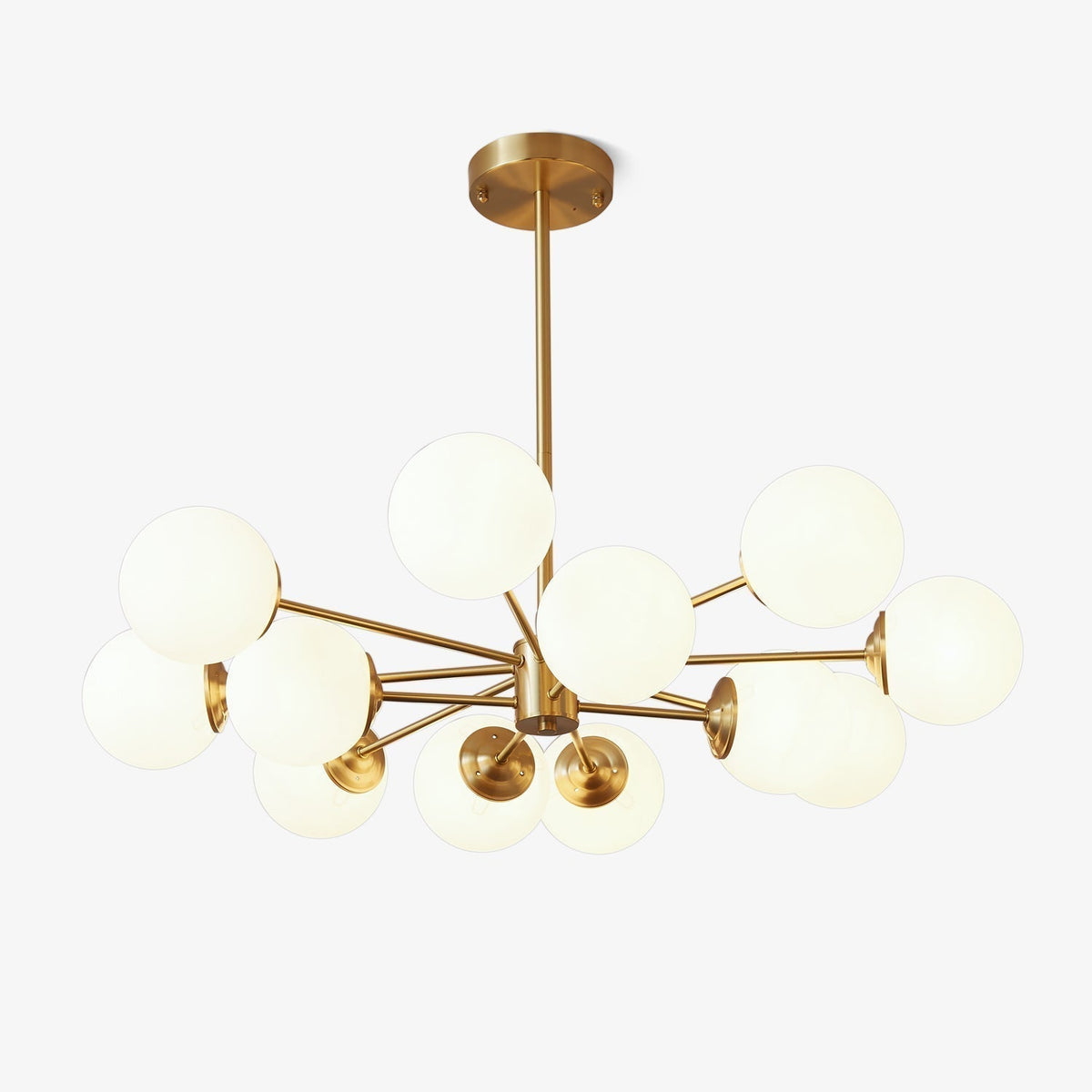 Lustre Cantate en laiton et verre – faubourg & fils