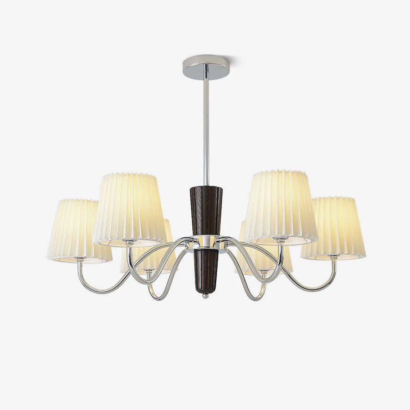 Lustre Capucine en tissu et chêne – faubourg & fils