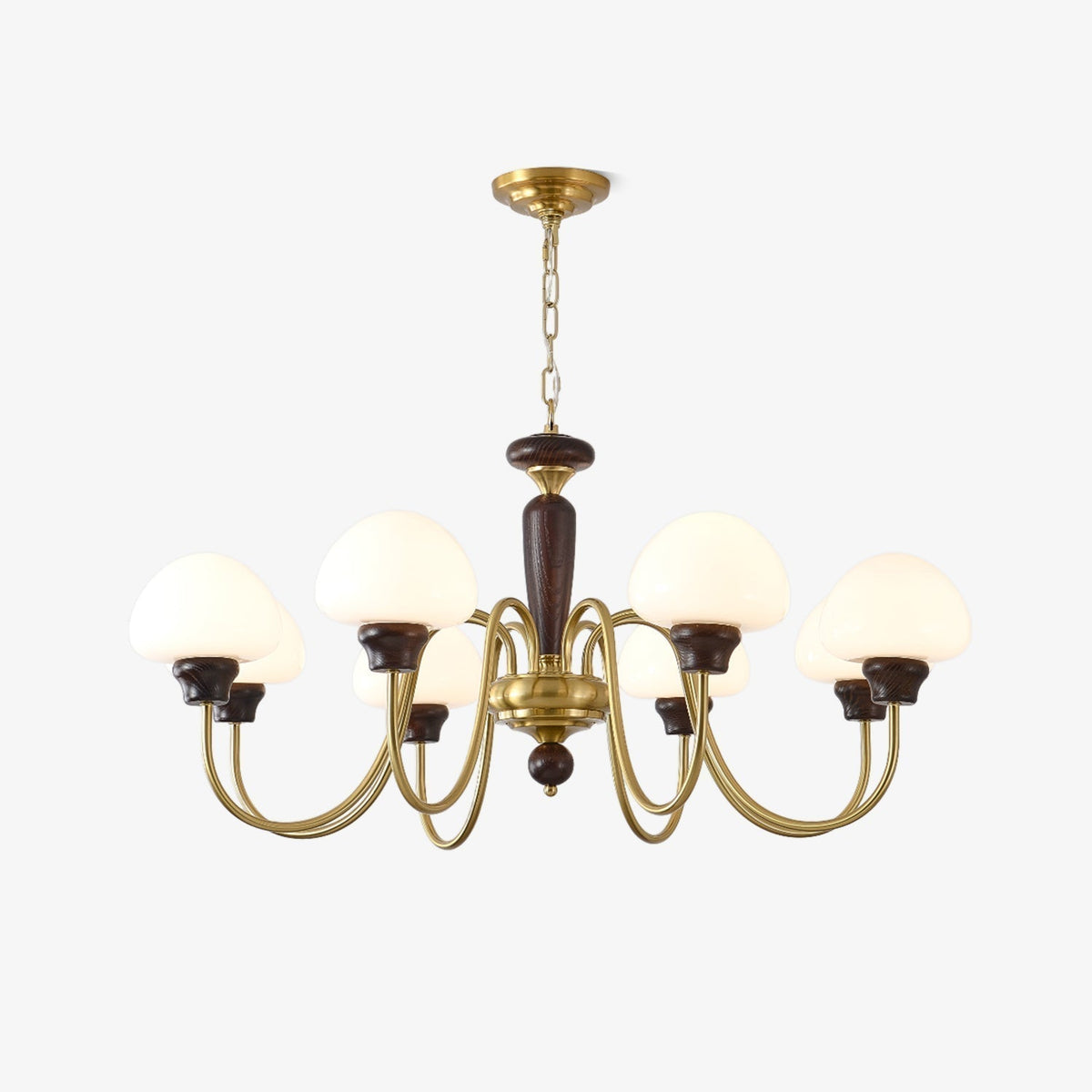Lustre Corail en bois et laiton – faubourg & fils