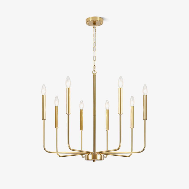 Lustre Félicie en verre et laiton – faubourg & fils