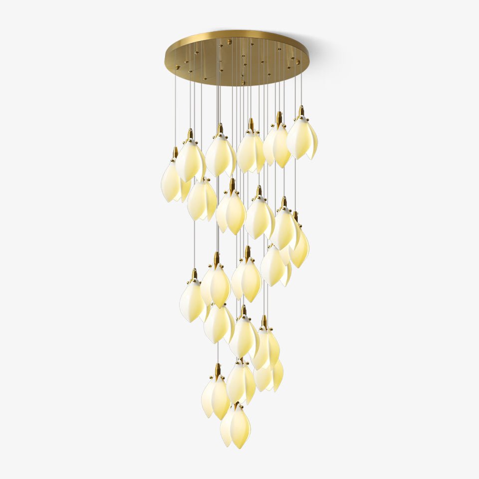 Lustre Ficus en céramique et laiton – faubourg & fils