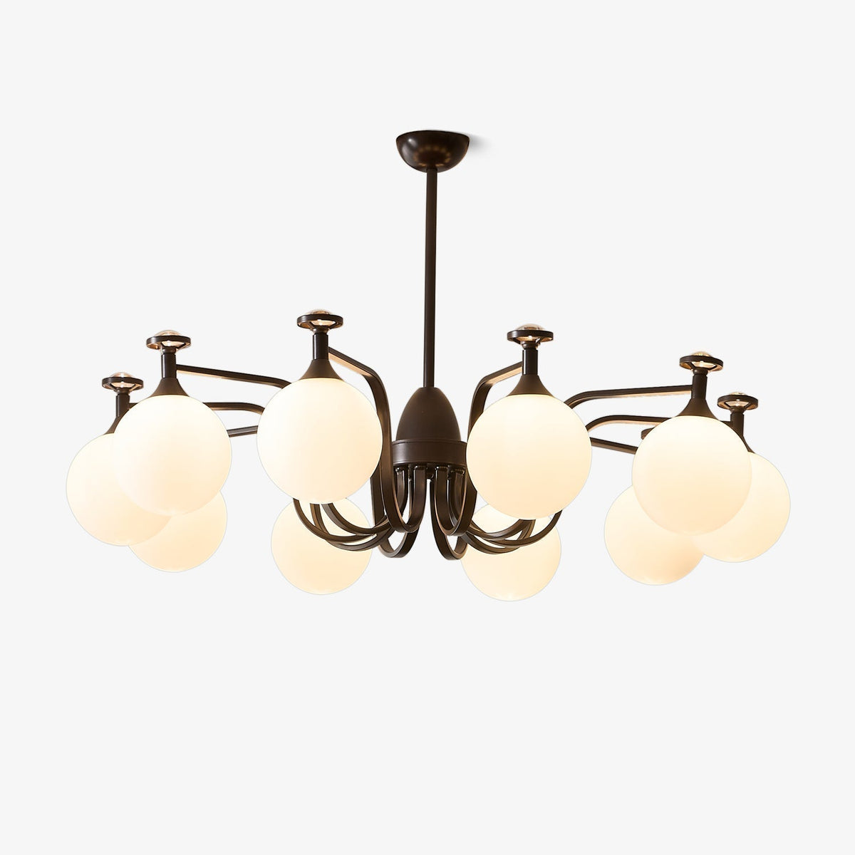 Lustre Guirlande en verre et métal – faubourg & fils