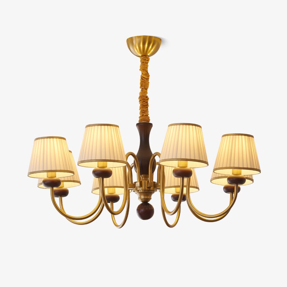Lustre Havre en bois et tissu – faubourg & fils