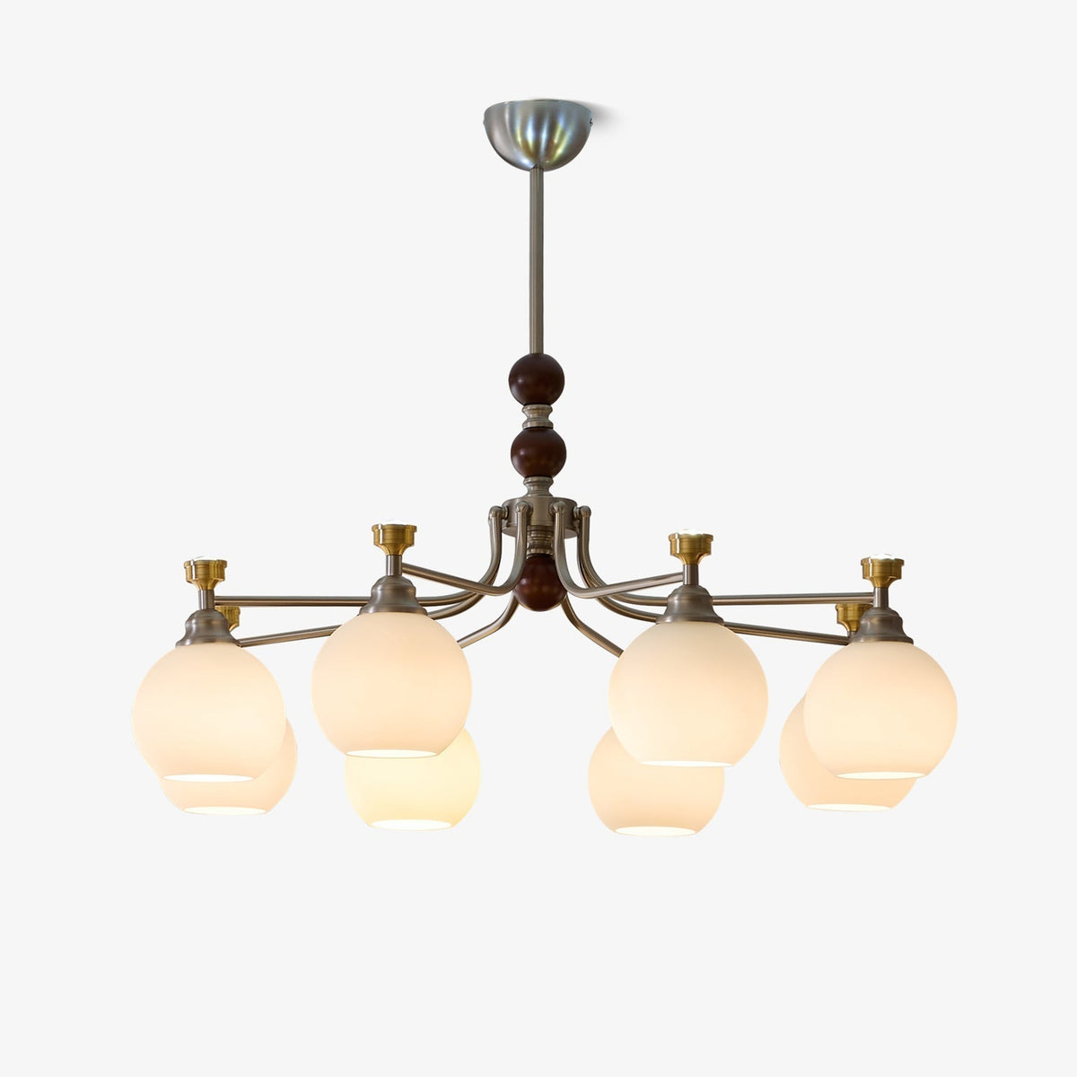 Lustre Honfleur en verre et bois – faubourg & fils