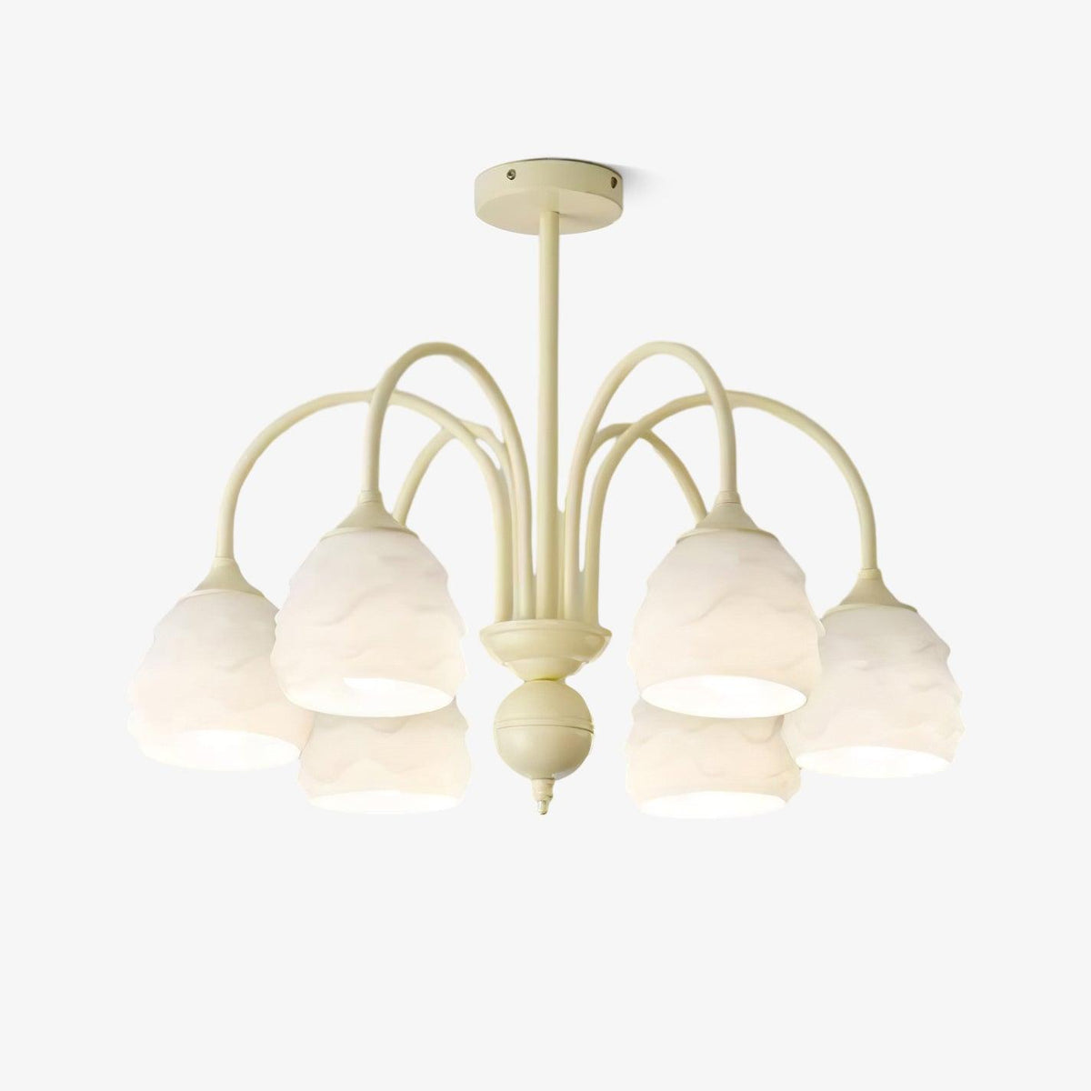 Lustre Lampion en verre et métal – faubourg & fils