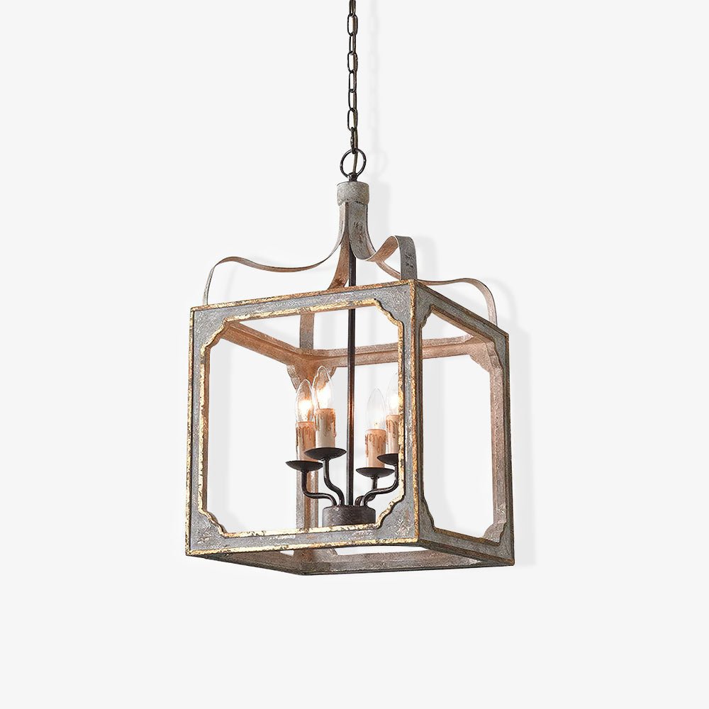 Lustre Manon en bois et métal – faubourg & fils