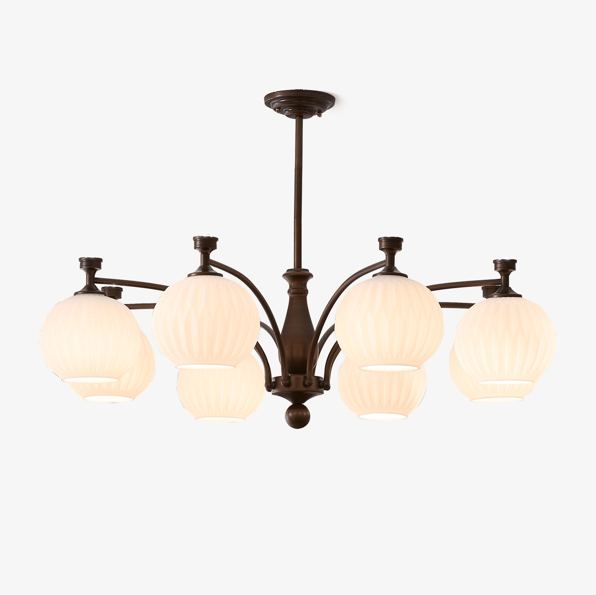 Lustre Menton en verre et métal – faubourg & fils