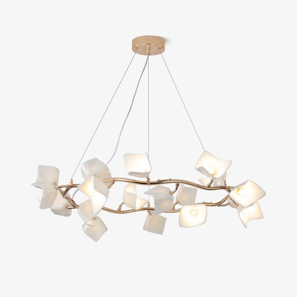 Lustre Olivine en céramique et fer – faubourg & fils