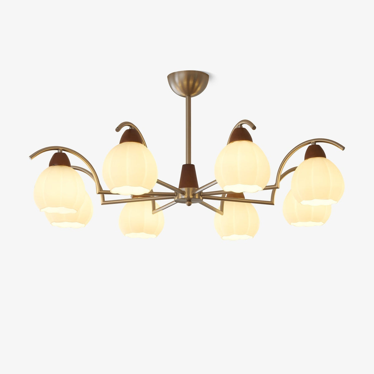 Lustre Patio en verre et bois – faubourg & fils