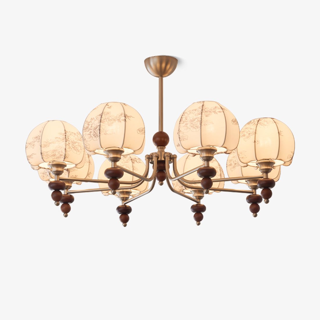 Lustre Romance en bois et tissu – faubourg & fils