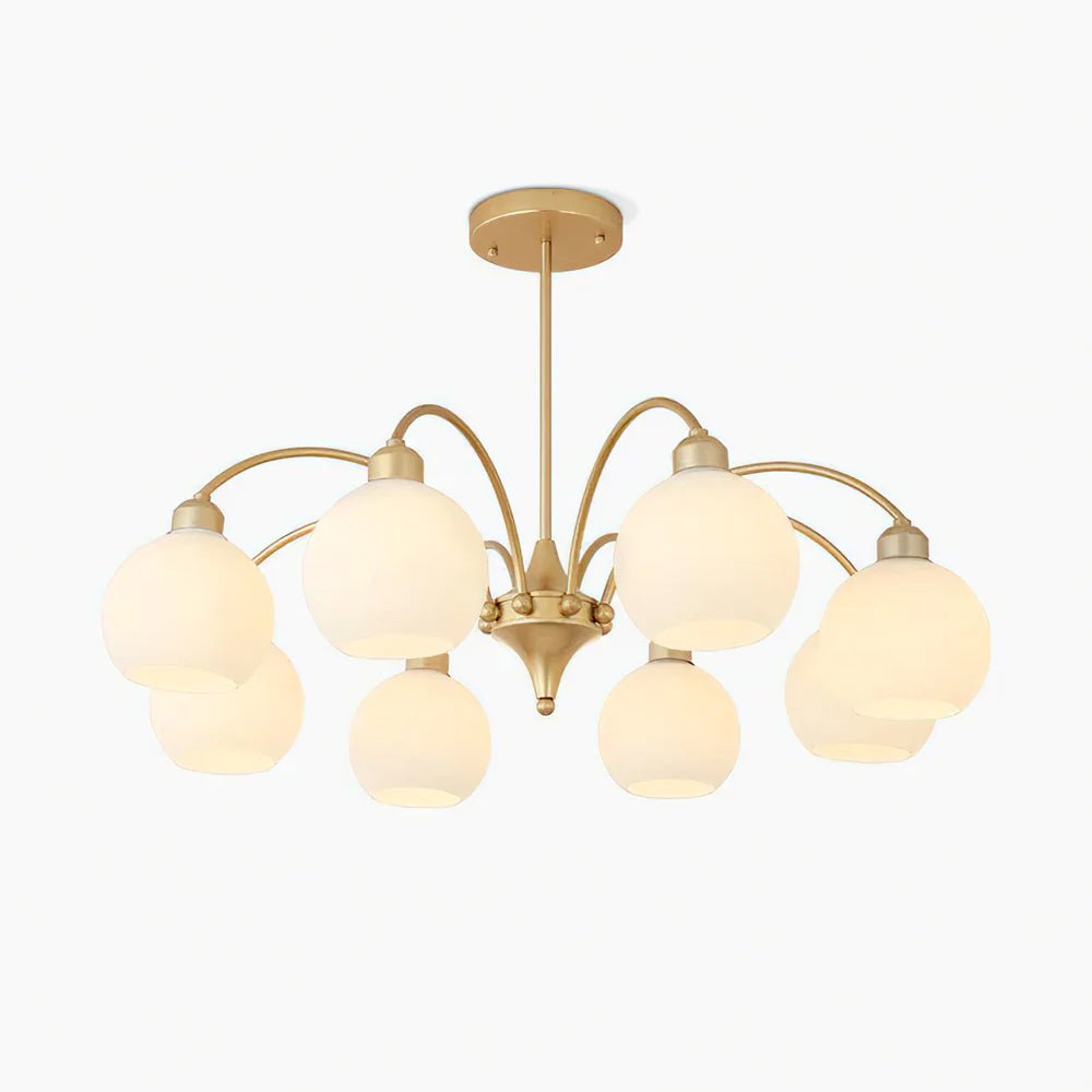 Lustre Rondeau en verre et fer – faubourg & fils