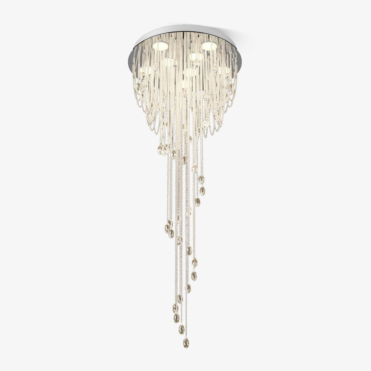 Lustre Rubis en cristal et métal – faubourg & fils