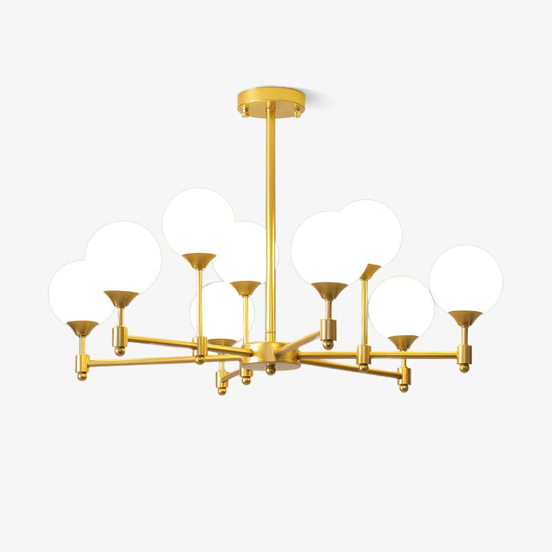 Lustre Sarment en verre et laiton – faubourg & fils