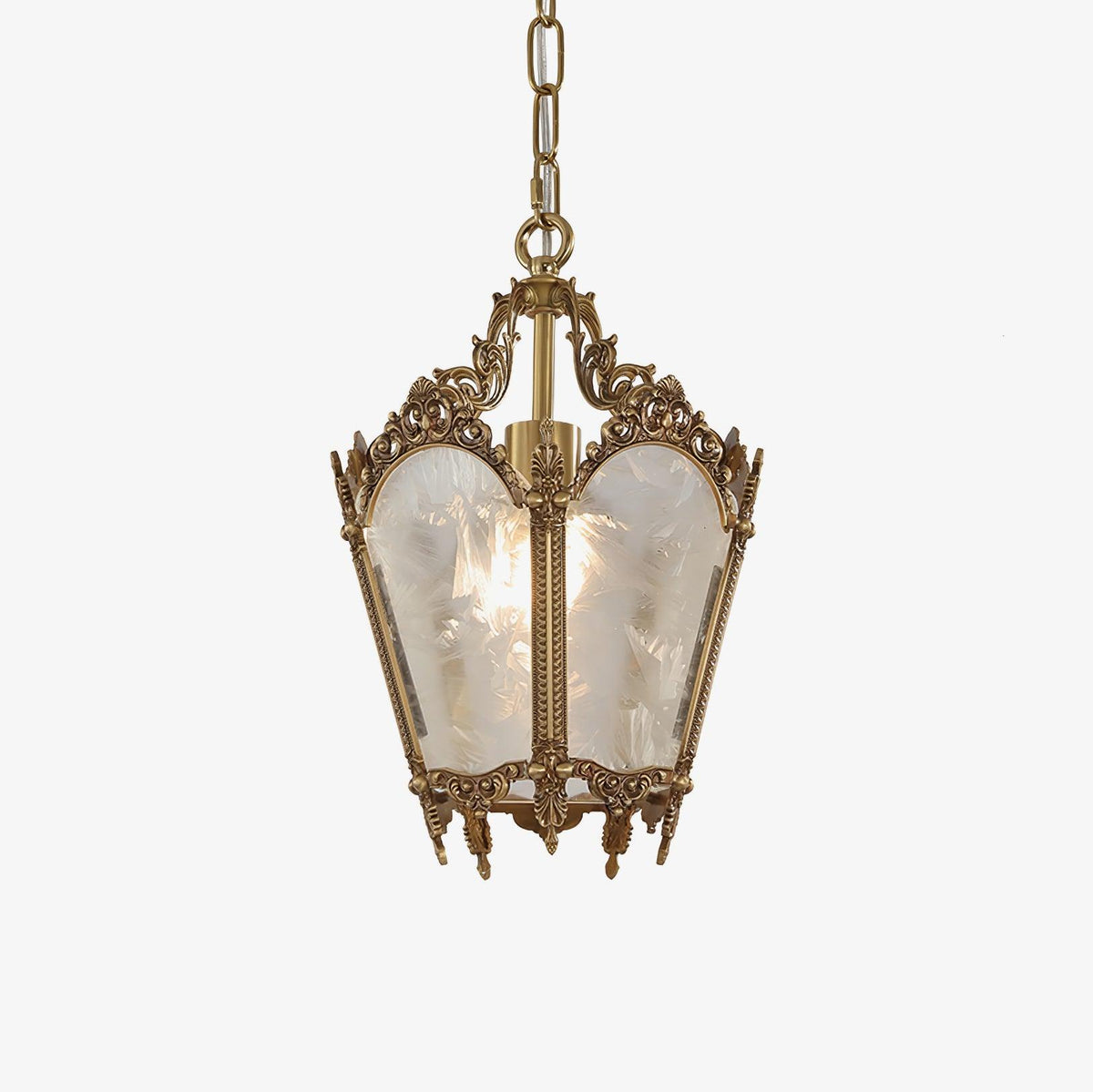 Lustre Talloires en laiton et verre – faubourg & fils