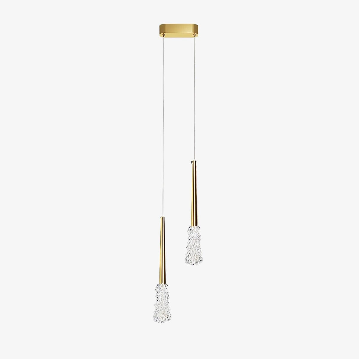 Suspension Grésil en cristal et métal – vue 18