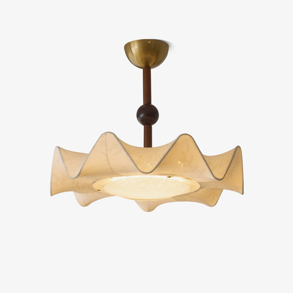 Plafonnier Chalet en bois et tissu – faubourg & fils