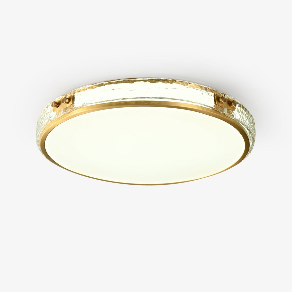 Plafonnier Reinette en verre et laiton – faubourg & fils