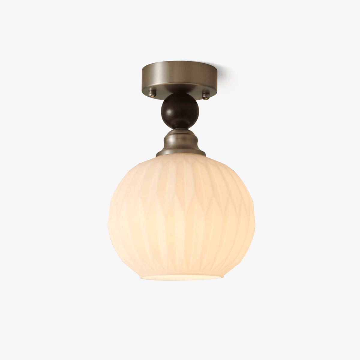 Plafonnier Rivière en verre et métal – faubourg & fils