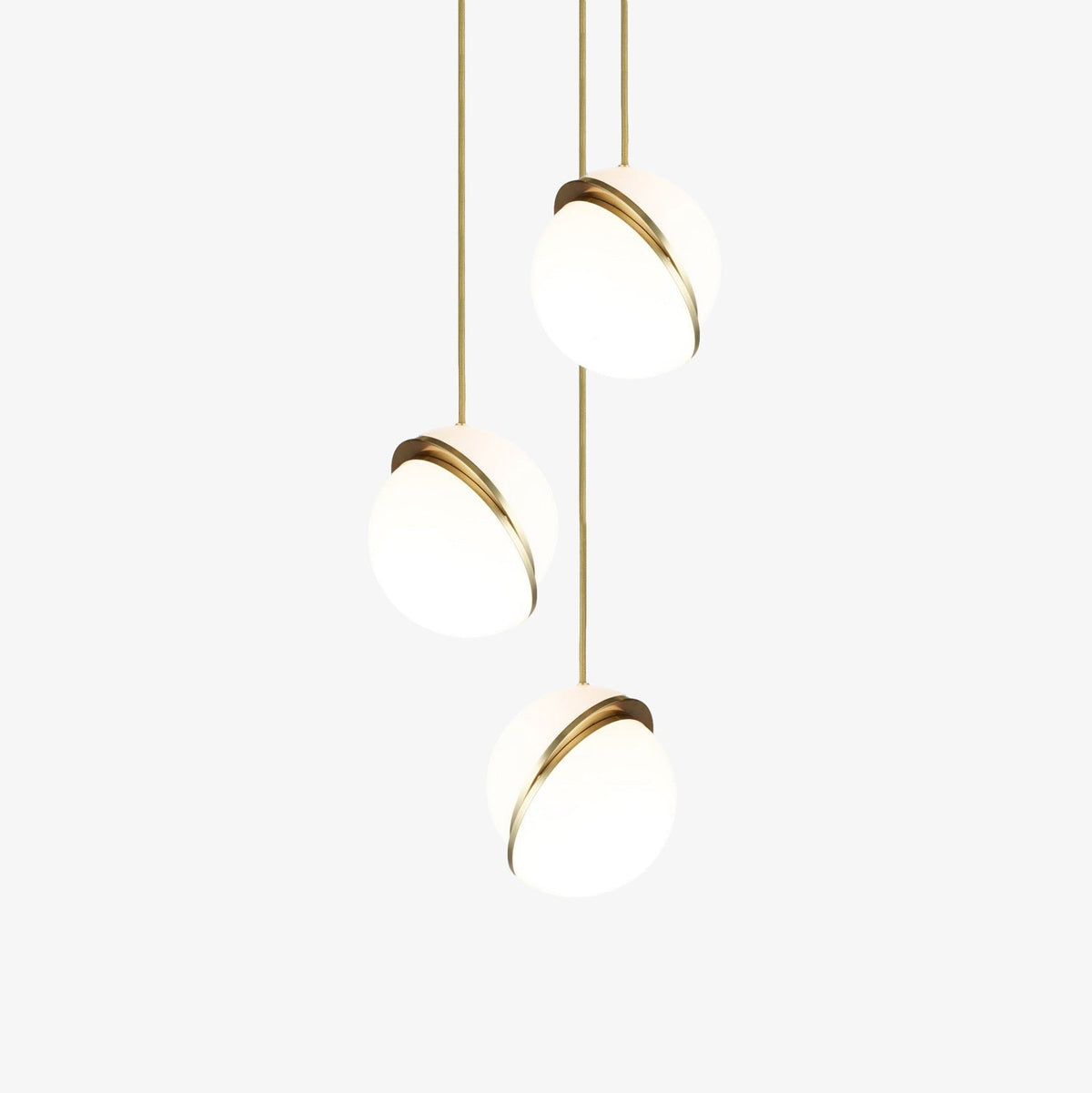Suspension Amarre en verre et laiton – faubourg & fils
