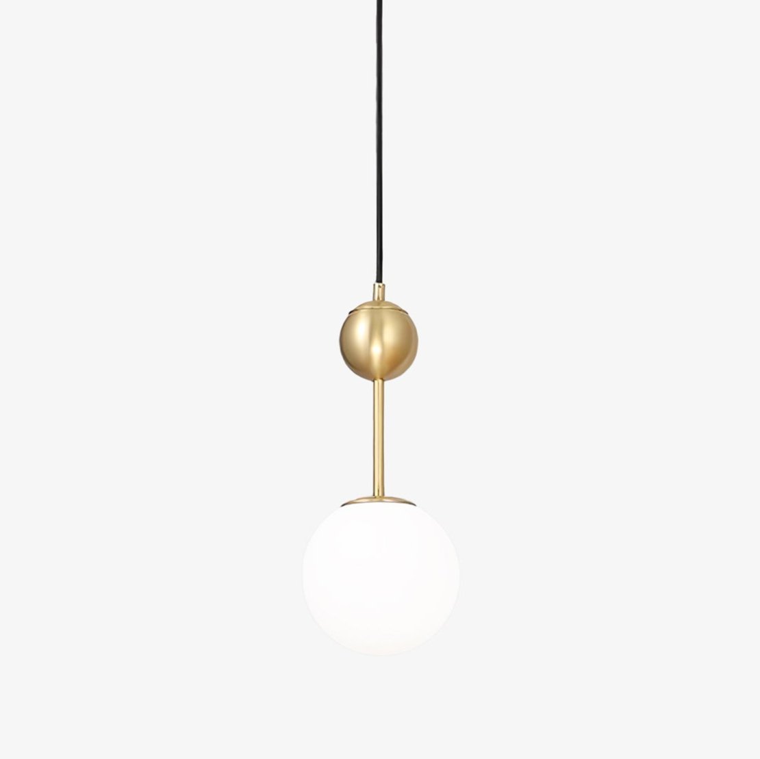 Suspension Arlésienne en verre et laiton – faubourg & fils