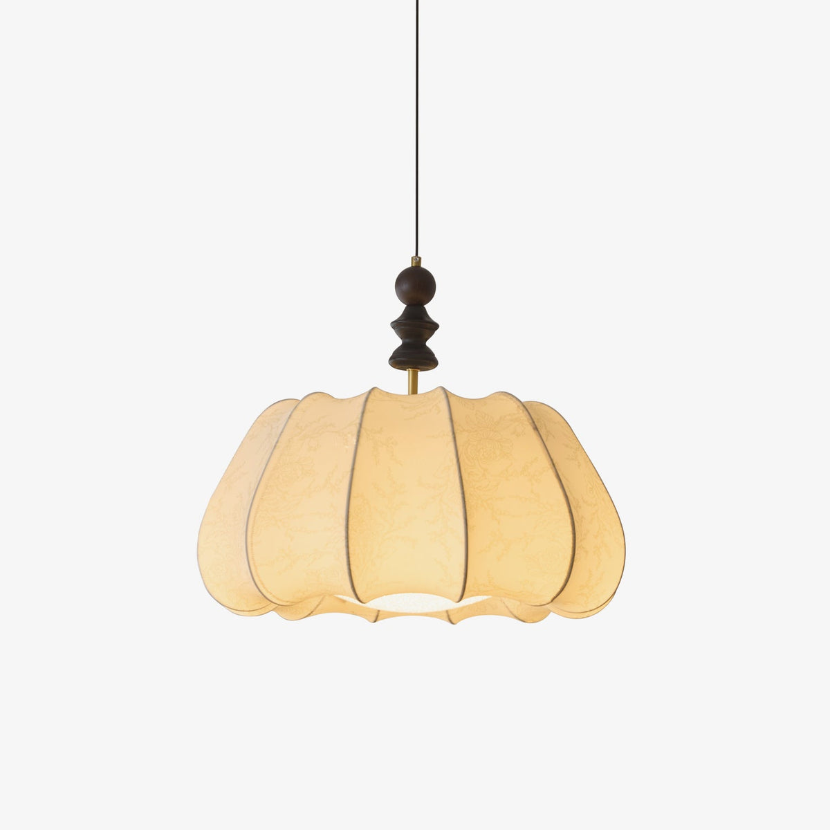 Suspension Chandelle en bois et tissu – faubourg & fils