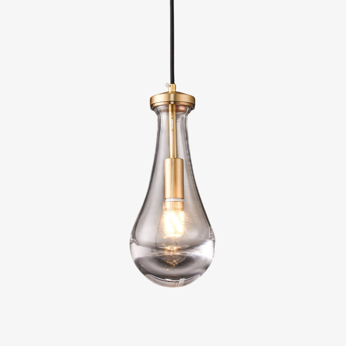 Suspension Crépuscule en verre et laiton – faubourg & fils