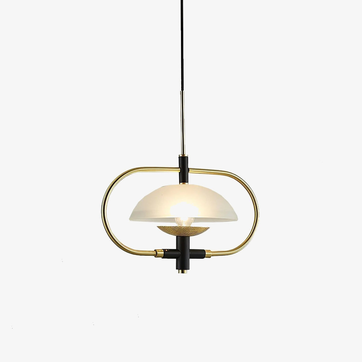 Suspension Éole en verre et métal – faubourg & fils