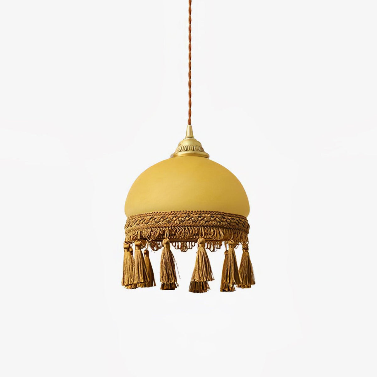 Suspension Filigrane en laiton et verre – faubourg & fils
